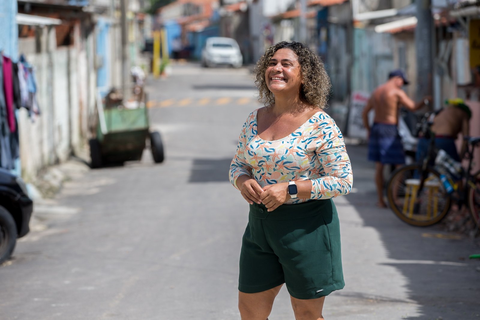 Kátia Lima na comunidade